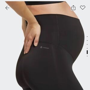 Adidas 3 pair maternity leggings 7/8 length stretch black Aeroready pants XL